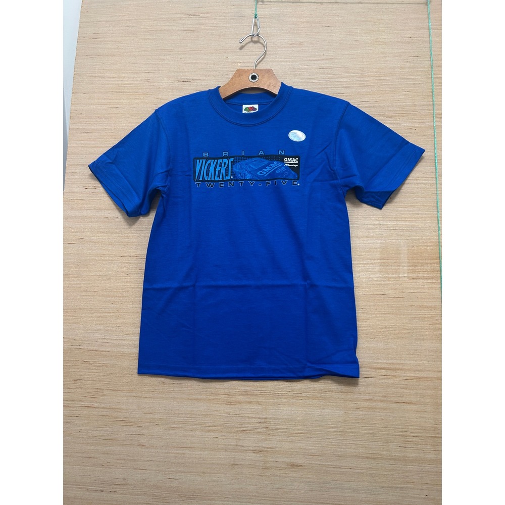 Brian Vickers 25 NASCAR‎ Racing T Shirt Kids 10 12 Blue Cotton